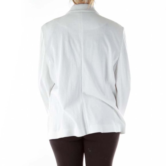 Jones New York White Buttoned Blazer - Picture 3 of 3